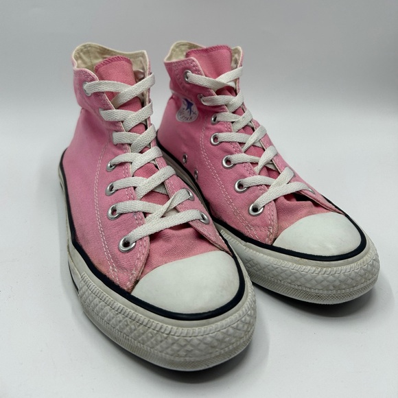 Pink Converse All Star High Top Shoes Women Size 6 - Picture 2 of 7